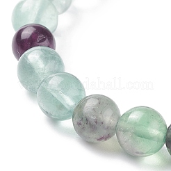 Braccialetti di stirata fluorite naturali&nbsp;BJEW-E373-8mm-10