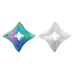 2 pz 2 colori 201 connettori/ciondoli in acciaio inossidabile&nbsp;STAS-TA0005-63