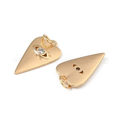 Pendenti in zirconi cubici trasparenti in micro pavè di ottone&nbsp;KK-A280-15G