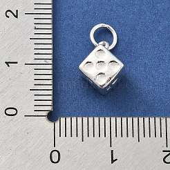 925 Würfelanhänger aus Sterlingsilber.&nbsp;STER-S009-06S