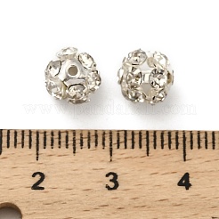 7mm Messing Strass Perlen&nbsp;X1-KK-S519-01B-S