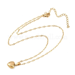 Collane con ciondolo a forma di cuore in acciaio inossidabile 304 per donna&nbsp;NJEW-P342-01G