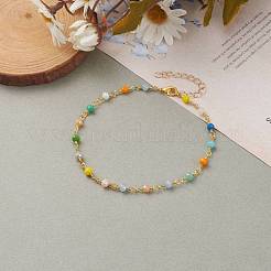 Perles de verre anklets&nbsp;AJEW-AN00370