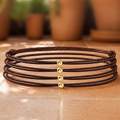 Ensembles de bracelets à un brin en cordon de polyester tressé pour femmes et hommes&nbsp;HG4170-1