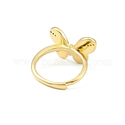 Verstellbarer Emaille-Schmetterlingsring&nbsp;RJEW-K240-02G