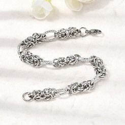 201 Edelstahl-Gliederarmbänder für Herren&nbsp;STAS-T077-08P