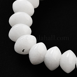 Natürliche weiße Jade perlen Stränge&nbsp;G-P559-A09-02