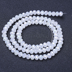 Chapelets de perles en verre électroplaqué&nbsp;EGLA-A044-J6mm-B05