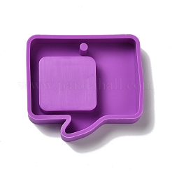 Diy dialog box anhänger silikonformen&nbsp;AJEW-A034-03