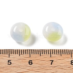 Perle di resina trasparente bicolore&nbsp;RESI-S013-01D