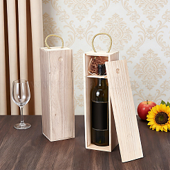 Cajas de madera para almacenar vino tinto&nbsp;CON-WH0095-234
