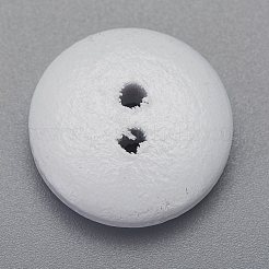 Boutons en bois imprimé avec 2 trou&nbsp;WOOD-TAC0003-51