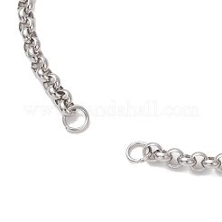 3 pieza de 3 estilos de acero inoxidable 304 con cadena rolo para hacer pulseras&nbsp;AJEW-JB01503