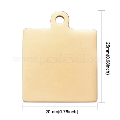 Pendentifs en acier inoxydable 304&nbsp;LS-STAS-I140-23B-G