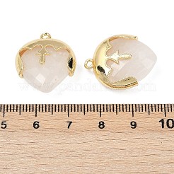 Anhänger aus natürlichem Quarzkristall mit Facettenschliff&nbsp;G-K347-09G-01