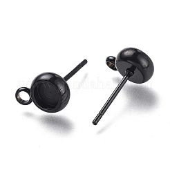 Boucles d'oreilles à tige en acier inoxydable 304&nbsp;STAS-I161-01A-B