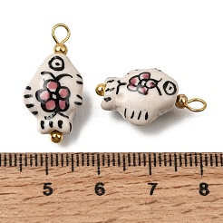 Pendentifs en porcelaine fait à la main&nbsp;PR-CBA0027-06G-02