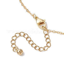Colliers pendentifs en laiton avec micro pavé de zircones cubiques&nbsp;NJEW-JN05184
