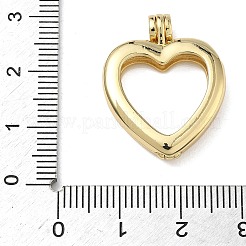 Herz-Medaillon-Anhänger aus Messing&nbsp;KK-L257-05G