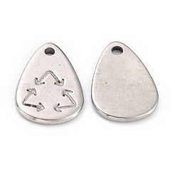 Pendentifs en acier inoxydable 304 anti-ternissement&nbsp;STAS-O145-42P