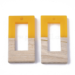 Pendentifs en bois de résine et de noyer&nbsp;RESI-S358-26E
