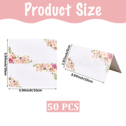 1 Beutel leere Tischkarten aus Papier&nbsp;AJEW-CN0004-26A