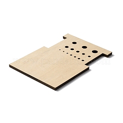 Rechteckige Holz-Stricknadellehre & Garnwickel-Führungsbrett&nbsp;DIY-WH0033-85