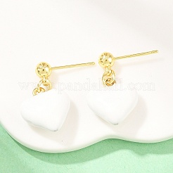 Aretes de latón para mujer&nbsp;EJEW-Z164-19G-01