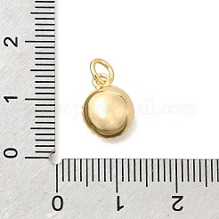 Colgantes de latón con microengaste de circonitas cúbicas transparentes y vidrio.&nbsp;KK-N289-05G