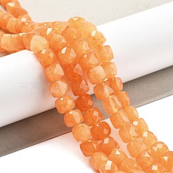 Natürliche Quarzimitation orange Aventurin Perlen Stränge&nbsp;G-C179-B17-01