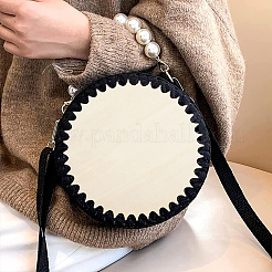 Bas de tricot en bois plats&nbsp;DIY-FG0005-02