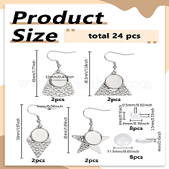DIY-Sets zur Herstellung von Ohrhängern aus Edelstahl 304&nbsp;DIY-LP0005-21A-P