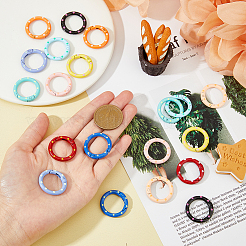Anelli a molla in lega di zinco da 20 pz 10 colori&nbsp;FIND-HY0002-97