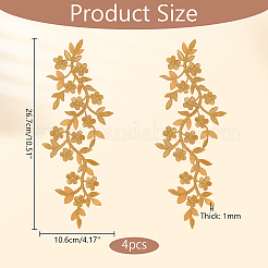 Stoffa per ricamo computerizzata stirare / cucire toppe&nbsp;PATC-WH0007-53
