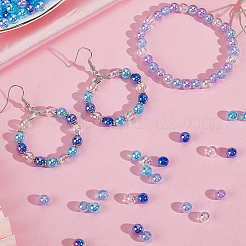 5 couleurs perles acryliques transparentes&nbsp;MACR-PA0001-03A-01