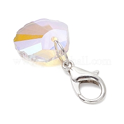 Muschelform Seestern Seestern Mond Glas Anhänger Dekorationen&nbsp;HJEW-JM03257
