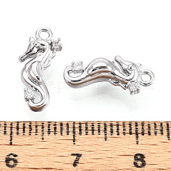 Latón micro pavimenta claro cubic zirconia encantos&nbsp;KK-N267-19P