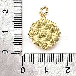 Pendentifs coquille en laiton&nbsp;KK-D328-01G-C