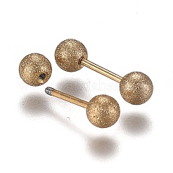 Pendientes de bola de acero inoxidable 304&nbsp;EJEW-H113-01G-C