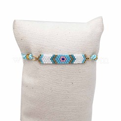 Armband aus geflochtenen Perlen aus Glassamen&nbsp;LS-BJEW-A121-52