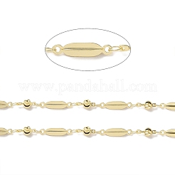 Catene a maglie ovali in ottone placcato cremagliera&nbsp;CHC-C005-02G