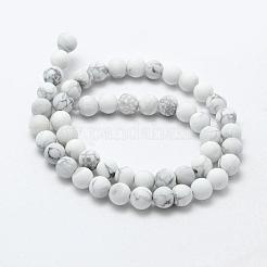 Fili di perline howlite naturale&nbsp;G-F518-22-8mm