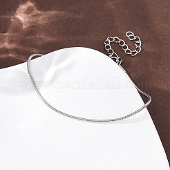 Bracciali a catena a serpente in acciaio inossidabile 304 per donna&nbsp;BJEW-G775-02P