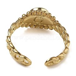 Anillos de dedo de ágata negra teñidos y calentados de forma natural&nbsp;RJEW-U027-01G-07