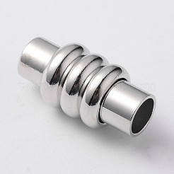 Chiusure magnetiche in ottone a colonna con estremità da incollare&nbsp;KK-F358-04-A-NR