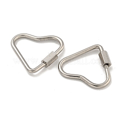 Breloques à fermoir mousqueton à vis en acier inoxydable 304 anti-ternissement&nbsp;STAS-C092-05B-P