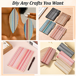 10 feuille de tissu imitation cuir PVC 10 couleurs&nbsp;DIY-CL0001-97A