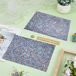 Carta di conchiglia di abalone imitazione pvc&nbsp;DIY-WH0568-53A