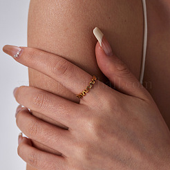 Eleganter minimalistischer 304 Edelstahlring für Damen&nbsp;ES4834-1