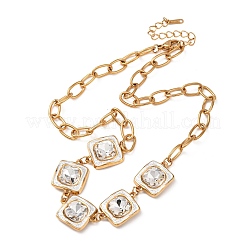 Colliers pendentifs en forme d'étoile en acier inoxydable 304 avec strass pour femmes&nbsp;NJEW-T021-03G